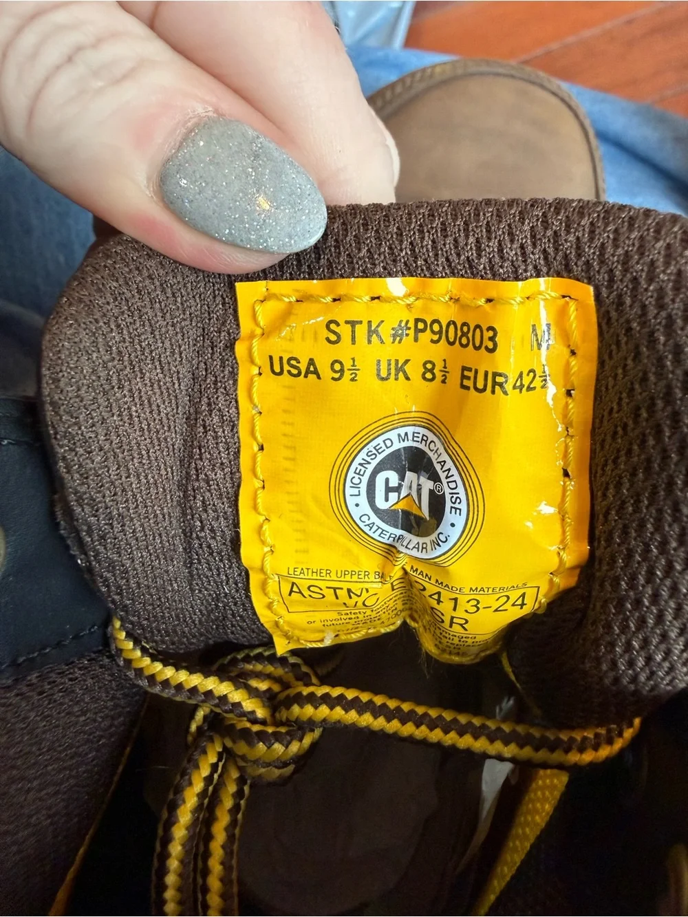 Caterpillar Outline ST Steel Toe Work Boot NWT in Box M9.5